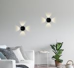 Настенный светодиодный светильник FW135 BK/S черный/песок LED 4200K 12W D100*100
