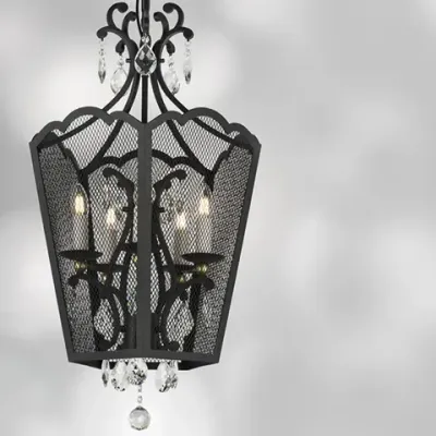 744157 Люстра CASTELLO 5х40W E14 ЧЕРНЫЙ/ЗОЛОТО Lightstar