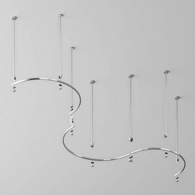 Шинопровод полукруг 650 мм Flarity платина, TRX154-SR-D650-PT. TM Maytoni