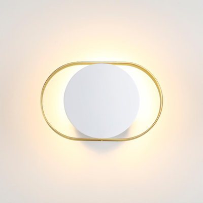 4246/7WW HIGHTECH ODL21 187 бел/золотист/металл Настенный светильник IP20 LED 7W 560Лм 3000K MONDY