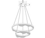 08263-60+40,36 Люстра Кастела латунь d60+40 h150 Led 60W (3000K)