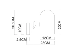 Бра Arte Lamp CASSEL A5454AP-1PB, 1хE14