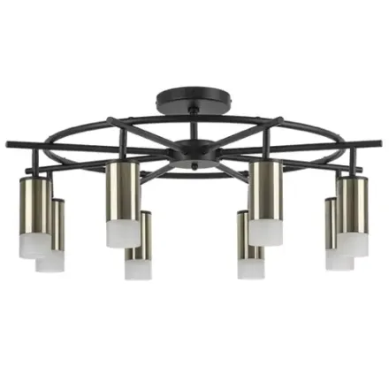 LR7183181 Люстра RULLO 8х50W GU10 ЧЕРНЫЙ/БРОНЗА (571718+214431-8+202431-8)