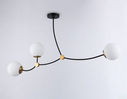 Подвесной светильник TR2568/3 BK/SB черный/бронза E27/3 max 60W 1130*150*540