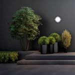 SL9504.411.01 Светильник уличный настенный ST-Luce Черный/Белый LED 1*5W 4000K