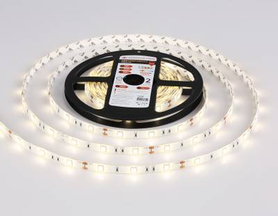 Светодиодная лента GS1901 5050 30Led/ 7.2W m/ 12V IP65 3000K/ 5000*10*2.87mm/ кратность резки 100mm (2 конт.)