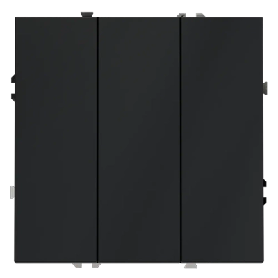 VLS030107 Выключатель встраиваемый VOLTUM S70 трехклавишный 10А, (графит). (ТМ Maytoni)
