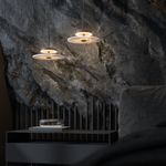 Светодиодный подвесной светильник с мраморным рассеивателем 40342 LED черный