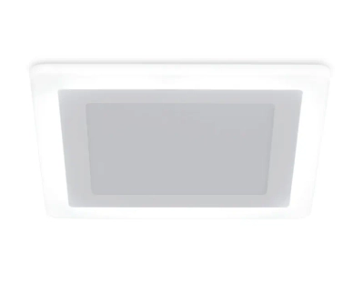 Встраиваемый cветодиодный светильник с подсветкой DCR396 18W+6W 4200K+4200K 220-240V 245*245*20 (A210*210)
