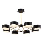 SLE6005-402-08 Светильник потолочный Черный, Золотистый/Черный LED 8*10W