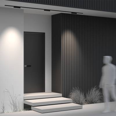 Уличный трековый светильник Points Exility IP 4000К 12Вт 36° черный O-TR02-2-S-12WB4K. TM Maytoni