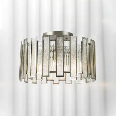 712054 Люстра AGAVE 5х40W E27 СЕРЕБРО С ПАТИНОЙ/ПРОЗРАЧНЫЙ Lightstar