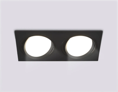 Светильник встраиваемый поворотный точечный TN51920/2 BK черный GX53 max 12W 220*115*23