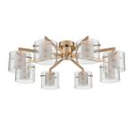 6587/8C MODERNI LN25 золото/прозрачный, металл/стекло Люстра потолочная E14 8*40W 220V VERDI