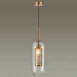 4940/1 PENDANT ODL22 467 античн.бронза/металл/прозрачный/стекло Подвес E27 1*40W CLOCKY