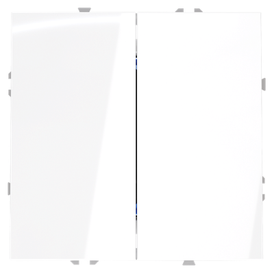 VLS020501 Перекрестный переключатель встраиваемый VOLTUM S70 двухклавишный 10А, (белый глянцевый). (ТМ Maytoni)