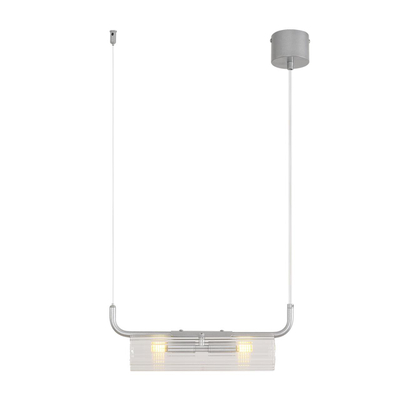 8258/2 SUSPENTIONI LN26 серебро/прозрачный, металл/стекло Подвес G9 2*20W 220V TORONTO