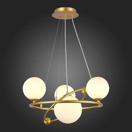 SLE2210-203-04 Люстра подвесная Золотой/Белый G9 4*5W