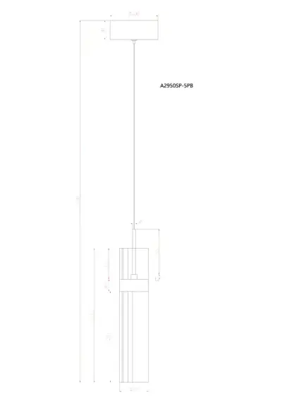 Подвесной светильник Arte Lamp MISTY A2950SP-5PB, 1хLED