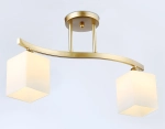 Светильник подвесной TR303119/2 CGD/FR золото/белый матовый E27/2 max 40W 500*120*300