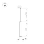 Светильник LGD-PIPE-TRACK-HANG-2TR-R50-9W Warm3000 (WH, 40 deg, 230V) (Arlight, IP20 Металл, 3 года)
