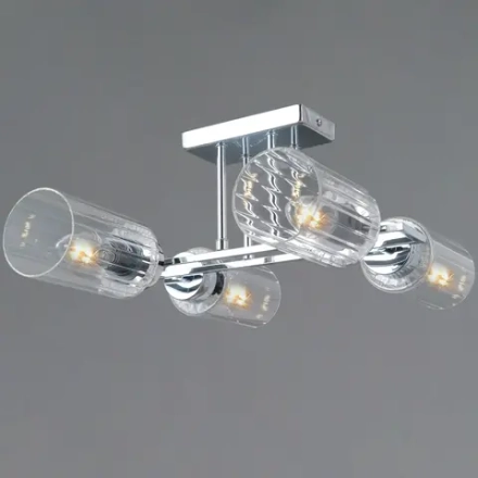 IL0780-4CSQ-25 CR NAPLES светильник потолочный ILLUMICO, E14х4