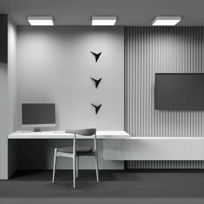 Потолочный светильник Зон / Zon 45 Вт 3000 К 120°, C032CL-45W3K-SQ-W. TM Maytoni