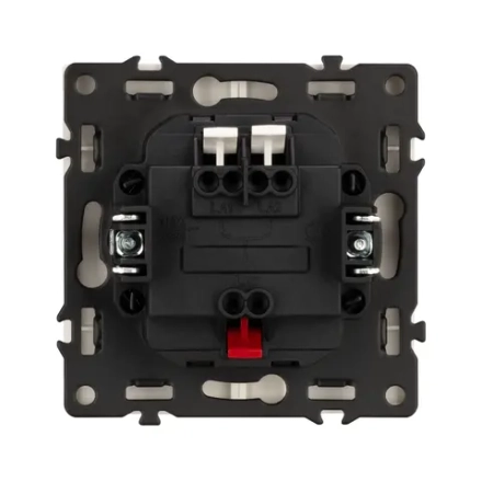 Механизм выключателя двухклавишный непроходной SWT-NOBE-MK02-SFPL-WH (230V, 10A) (Arlight, -)