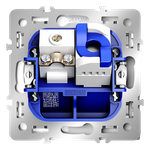 VLS060701 Розетка телевизионная встраиваемая VOLTUM S70 TV+RJ45 кат. 6, (белый глянцевый). (ТМ Maytoni)