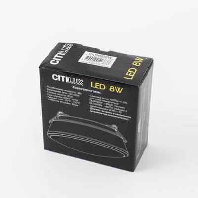 Citilux Дельта CLD6008N LED Встраиваемый светильник с диммером Белый