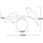 Настенный светильник Arte Lamp ELTANIN A3422AP-1GO, 1хE27
