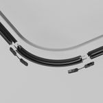 Коннектор радиусный R300 Exility встраиваемый под ГКЛ 9,5 мм, черный, TRA044-ANGLE. TM Maytoni