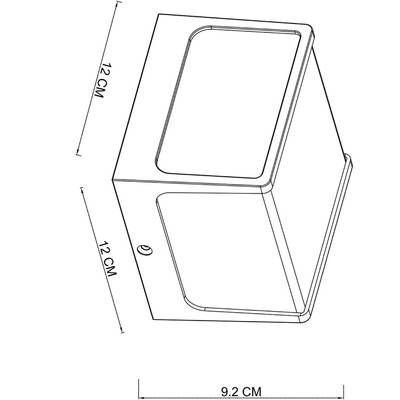 Уличный настенный светильник Arte Lamp LANCIA A6418AL-1BK, 1хLED