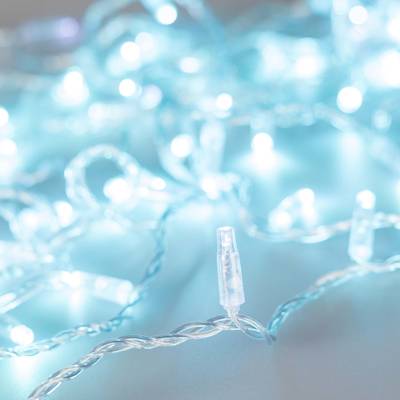 Светодиодная гирлянда ARD-STRING-CLASSIC-10000-CLEAR-100LED-FLASH Azure (230V, 7W) (Ardecoled, IP65)