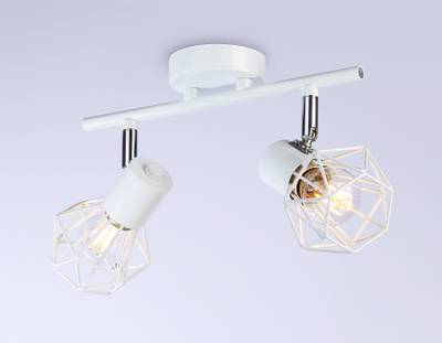 Накладной светильник TR8628/2 WH/CH белый/хром E27*2 max 40W 260*91*175