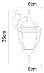 Уличный настенный светильник Arte Lamp PEGASUS A3152AL-1WG, 1хE27