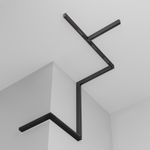 Шинопровод 2 м Exility встраиваемый под ГКЛ 12,5мм, черный, TRX034-422.12B. TM Maytoni