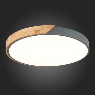 SLE200972-01 Светильник потолочный Серый, Светлое дерево/Белый LED 1*45W 3000K/4000K/6000K