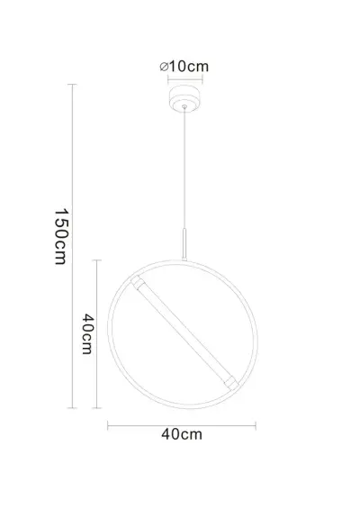 Подвесной светильник Arte lamp DOLORES A2565SP-1BK, 1хLED
