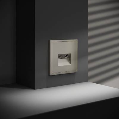 VLS060704 Розетка телевизионная встраиваемая VOLTUM S70 TV+RJ45 кат. 6, (шелк). (ТМ Maytoni)