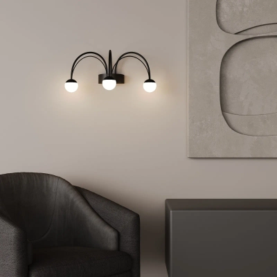 Настенный светодиодный светильник Ragno 90031/3 черный, LED