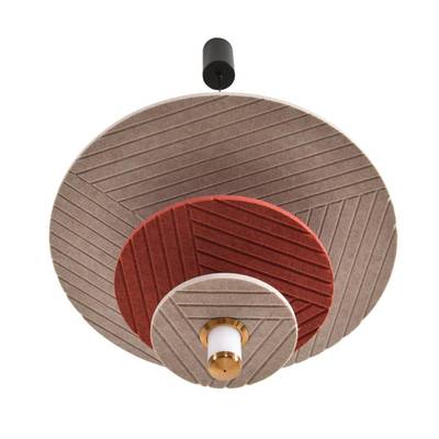 8296/11AL LEDIO черный/бежевый/бурый, металл/фетр/акрил Подвес LED 11W 3000K 220V FELTA