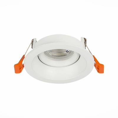 ST208.508.01 Св-к встр. Мат. белый GU10 1*50W D94xH40 220V Без ламп