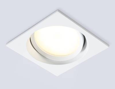 Светильник встраиваемый TN6655 WH белый IP44 GX53 110*110*48