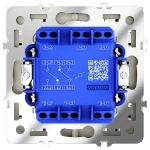 VLS020304 Проходной переключатель встраиваемый VOLTUM S70 двухклавишный 10А, (шелк). (ТМ Maytoni)
