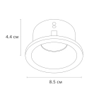 Точечный встраиваемый светильник Arte Lamp HELM A2869PL-1WH, 1хGU10