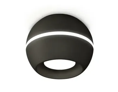 Комплект накладного светильника XS1102001 SBK черный песок MR16 GU5.3 LED 3W 4200K (C1102, N7021)
