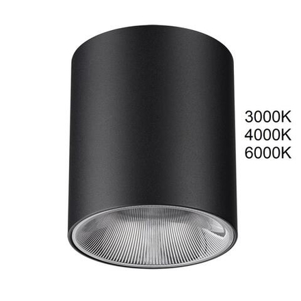 7138/12CL HIGHTECH ODL26 325 светильник черный/металл IP20 LED 12W 840Лм 3000K/4000K/6000K 36° 220-240V BRIM
