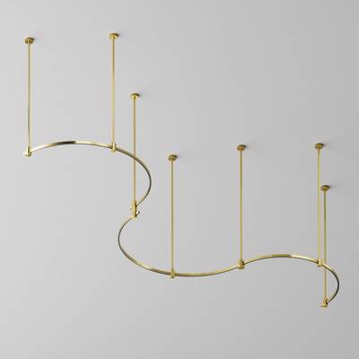 Шинопровод полукруг 650 мм Flarity латунь, TRX154-SR-D650-BS. TM Maytoni