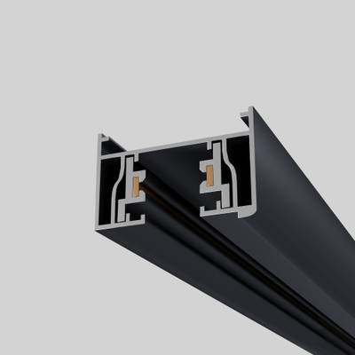 ST001.419.00 Шинопровод однофазный накладной  ST-Luce Черный Длина 1 000мм